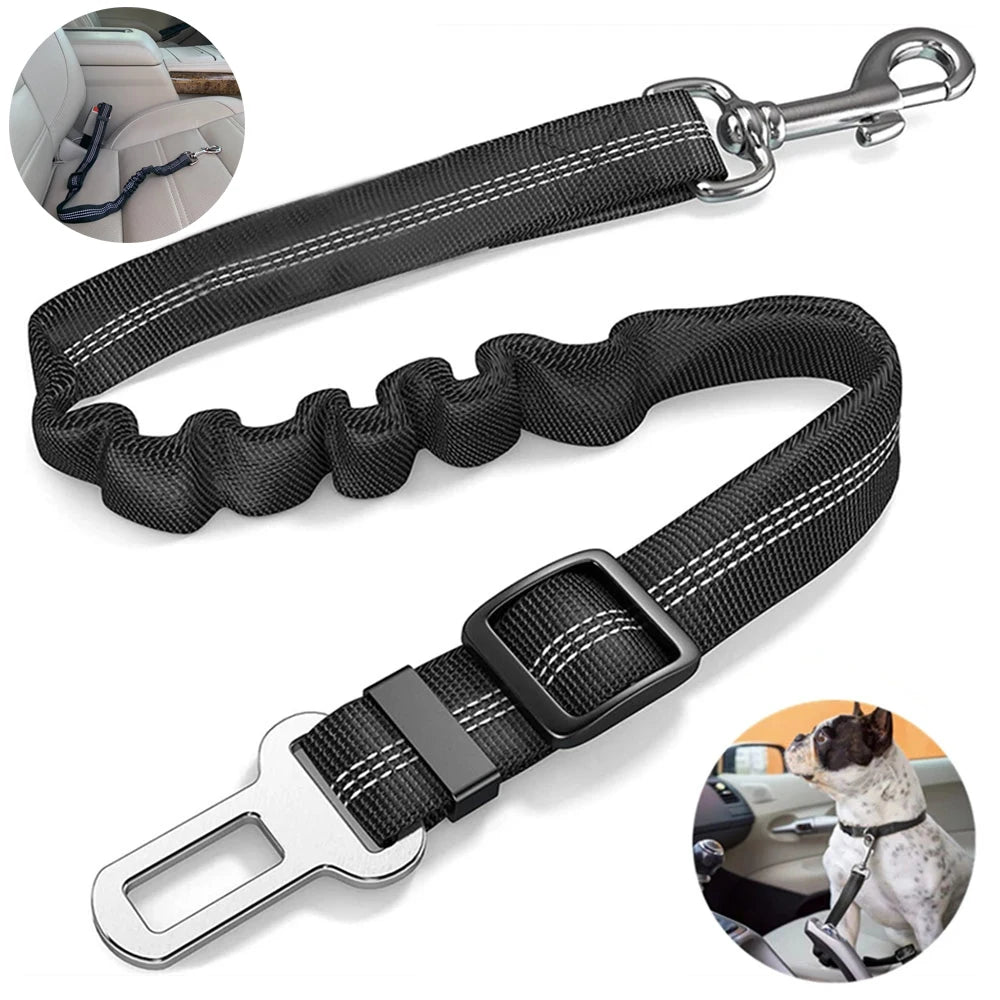 Adjustable Durable Nylon Dog Puppy Car Seat Belt