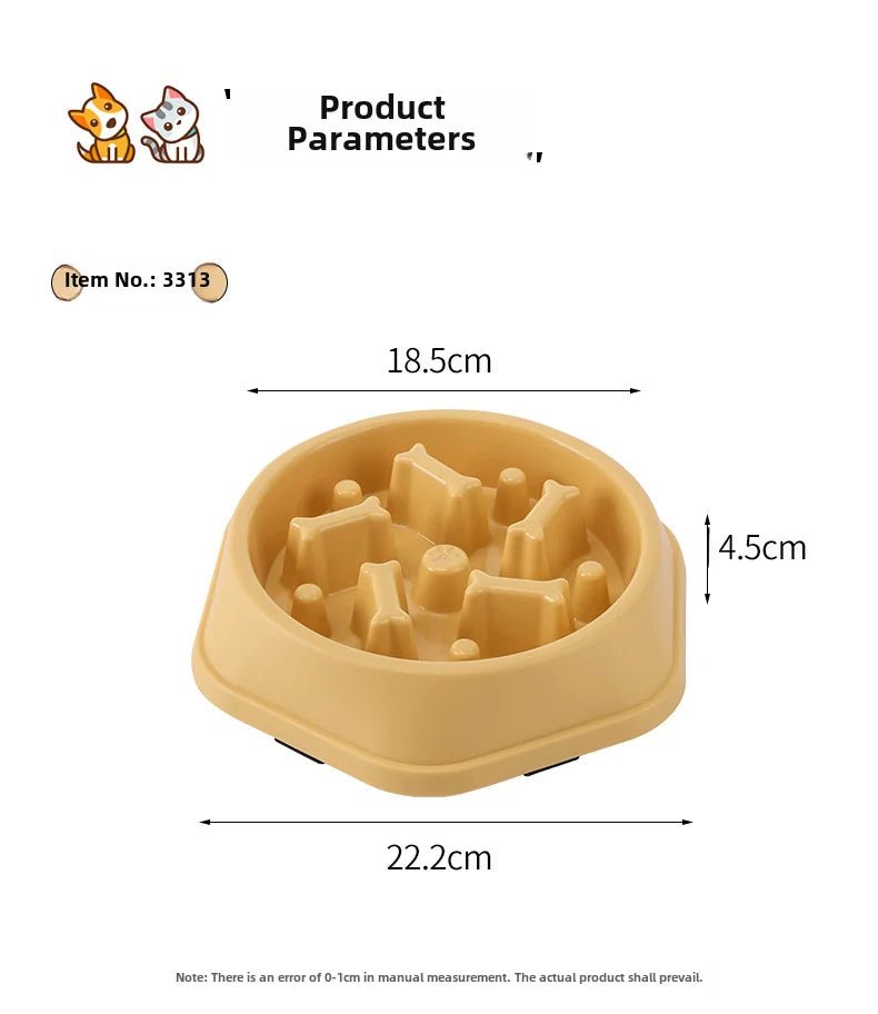 Bone-shaped food bowl