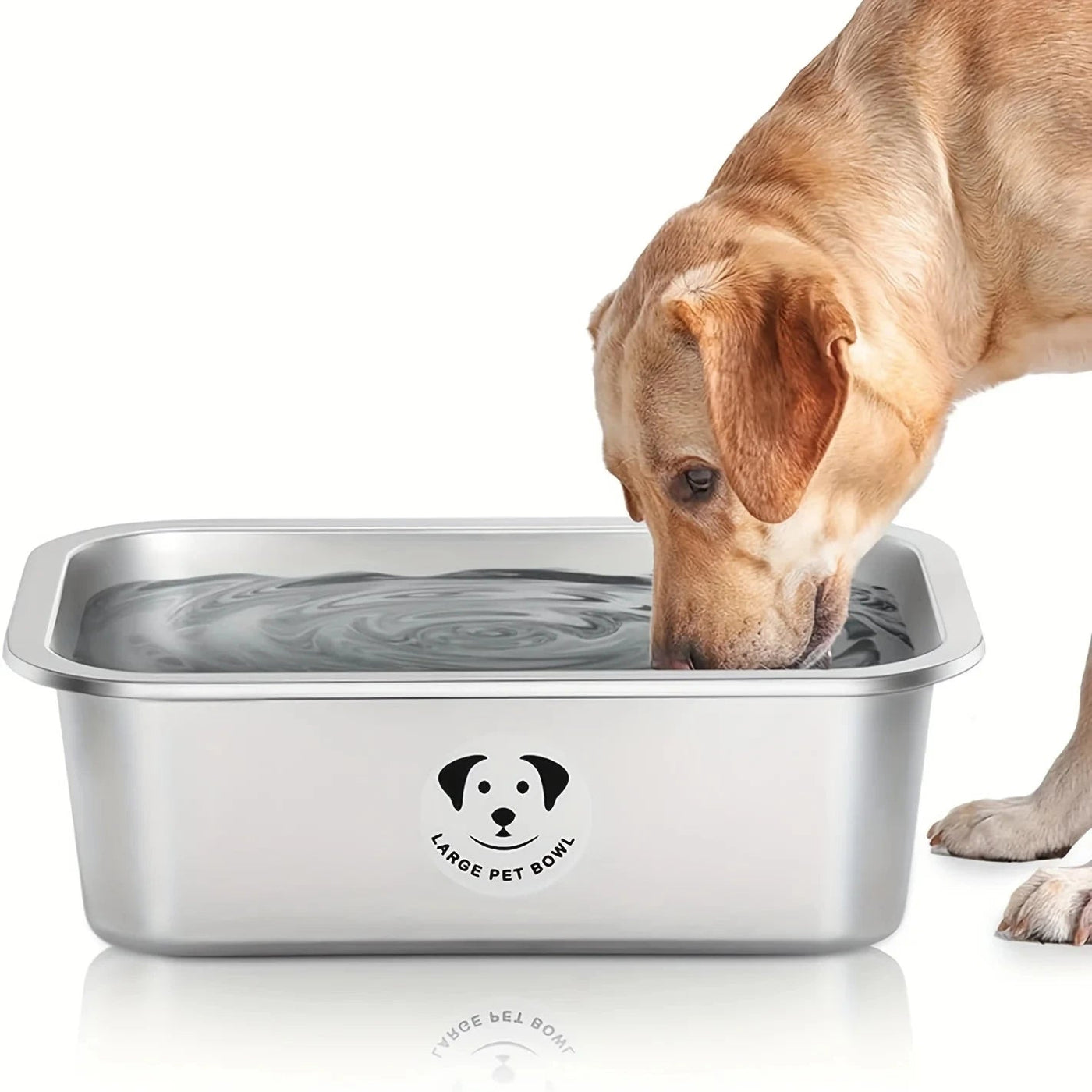 Large Capacity Stainless Steel Dog Bowl