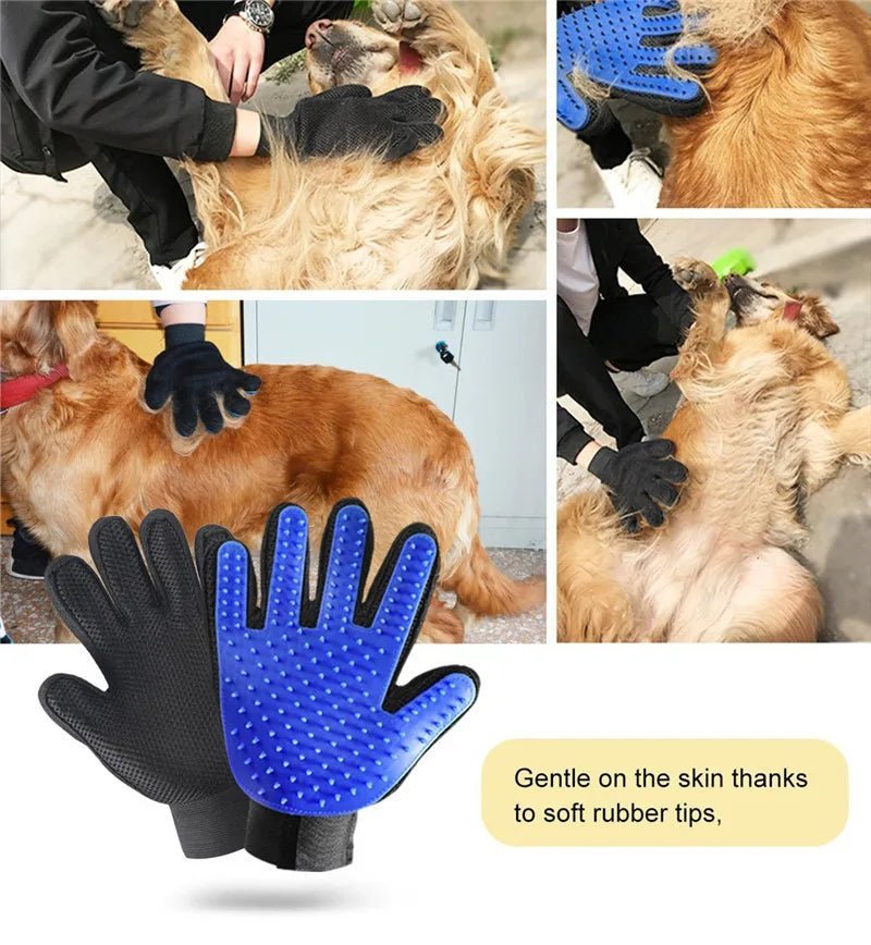 Rubber Pet Bath Brush Silicone Comb Massage Glove