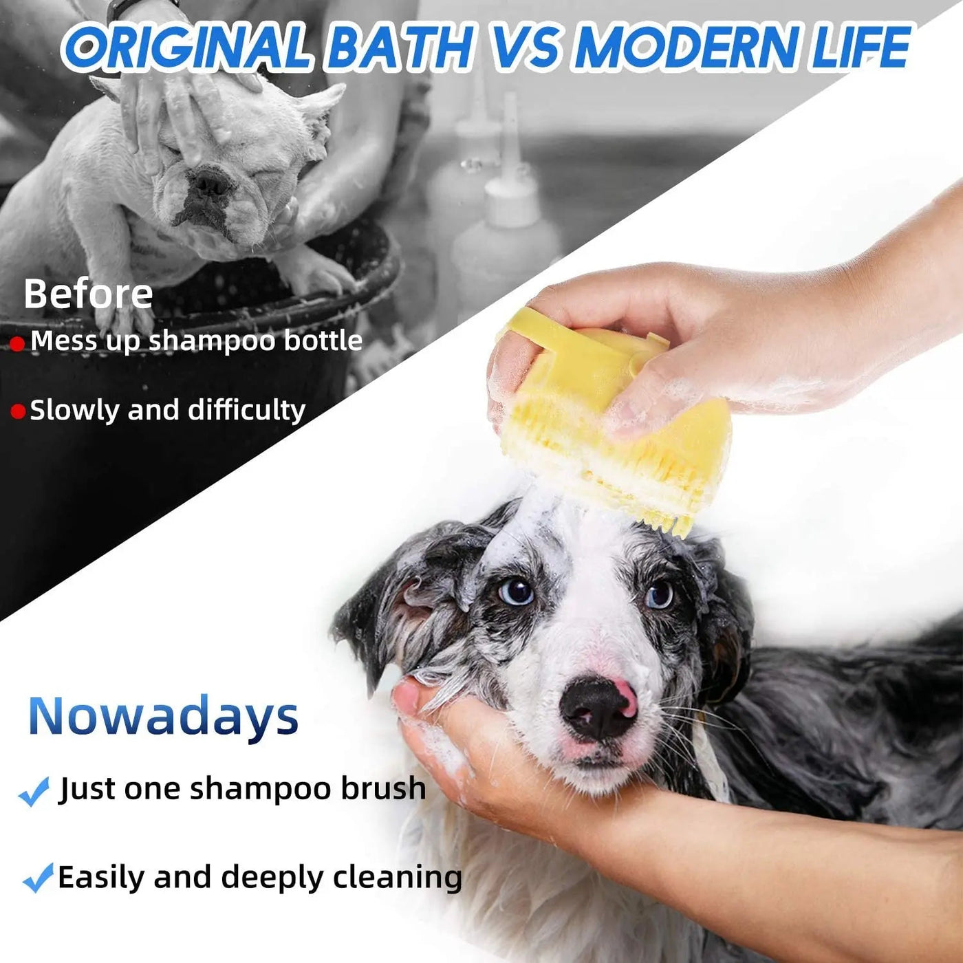 Soft Rubber Pet Shampoo Brush