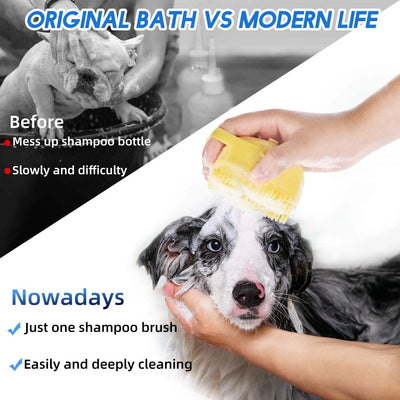 Soft Rubber Pet Shampoo Brush